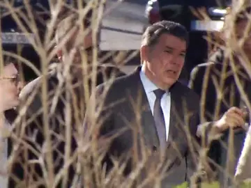 Ignacio González, a su llegada a los juzgados para testificar por el juicio del espionaje político en Madrid: "Es todo mentira" Ignacio González, a su llegada a los juzgados para testificar por el juicio del espionaje político en Madrid: "Es todo mentira"