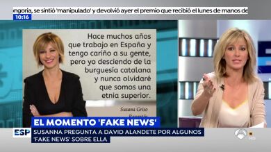 Susanna Griso, indignada por el bulo que la tacha de independentista: 