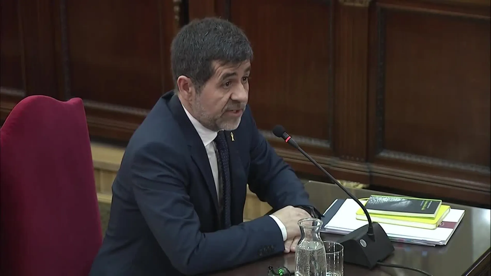 Jordi Sánchez Durante el juicio al procés Jordi Sánchez Durante el juicio al procés