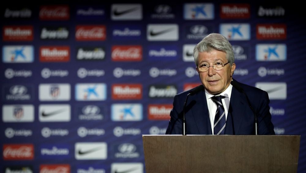 Enrique Cerezo, presidente del Atlético de Madrid