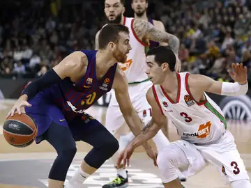 Victor Claver, en acción ante el Baskonia Victor Claver, en acción ante el Baskonia