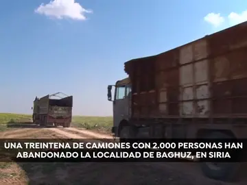 Cientos de civiles abandonan el último bastión del Estado Islámico en Siria Cientos de civiles abandonan el último bastión del Estado Islámico en Siria