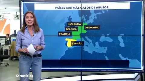 Ranking de los países europeos donde hay registros de víctimas de los abusos sexuales Ranking de los países europeos donde hay registros de víctimas de los abusos sexuales