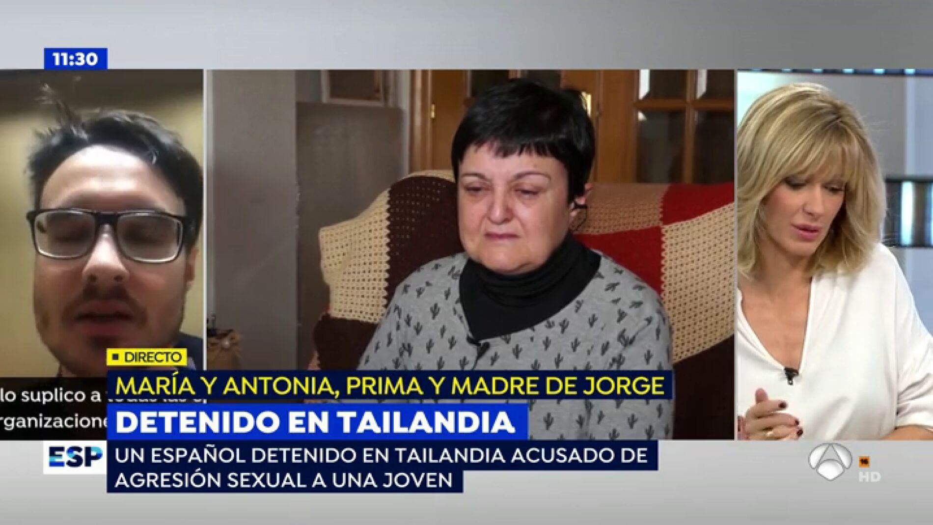 La agon&iacute;a de la madre de Jorge, el espa&ntilde;ol acusado de violaci&oacute;n en Tailandia: "Mi hijo es inocente"