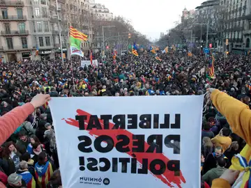 Manifestación en Cataluña Manifestación en Cataluña