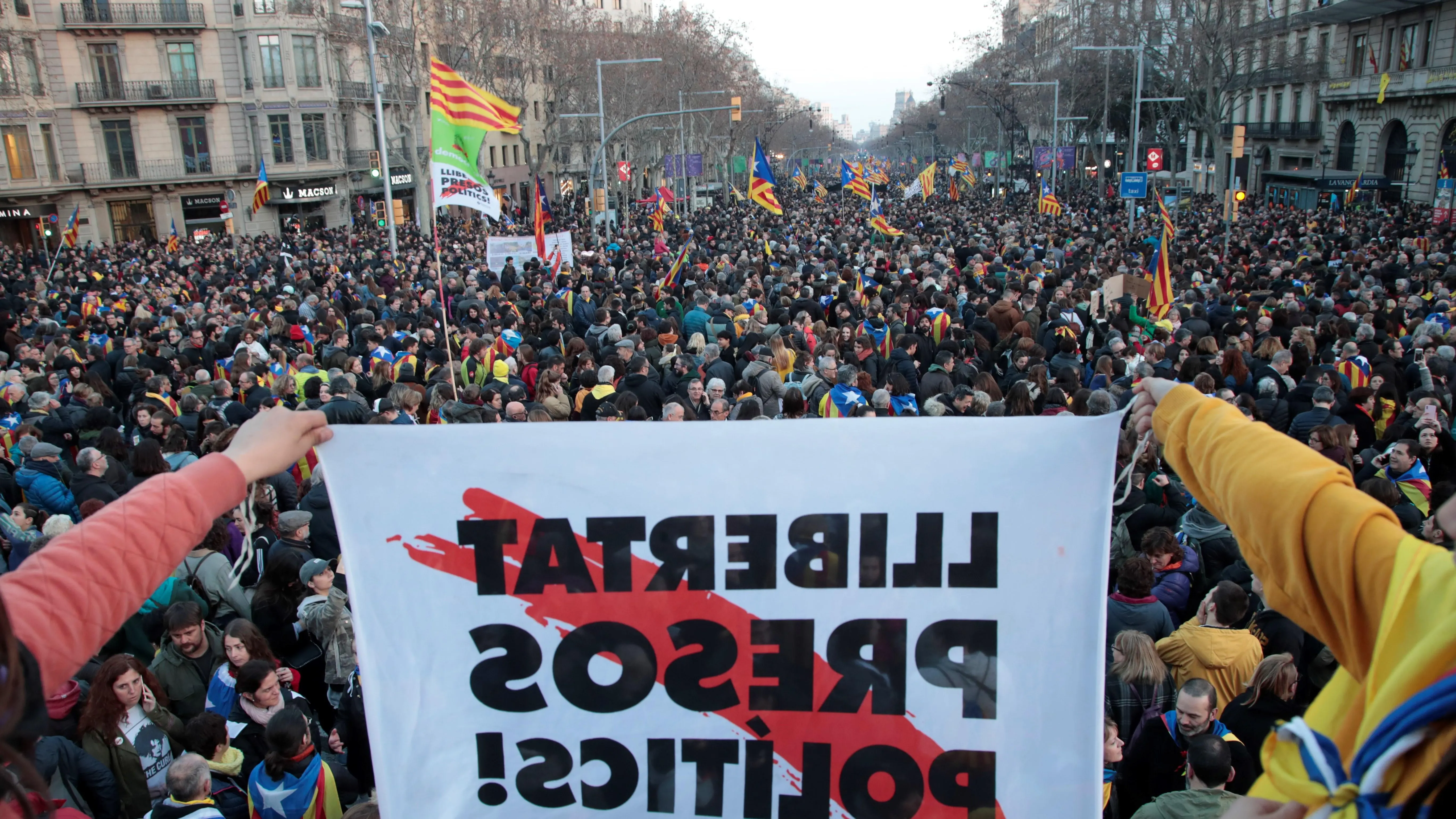 Manifestación en Cataluña