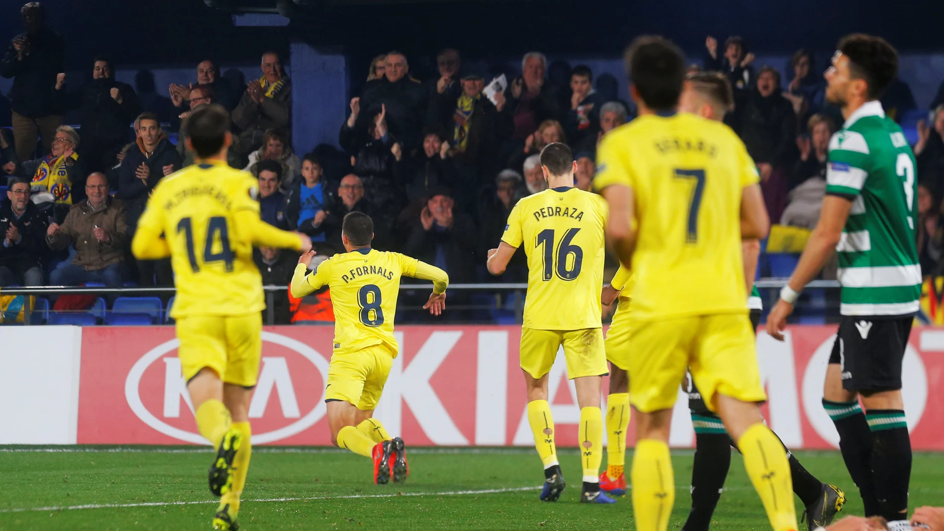 Fornals celebra su gol ante el Sporting Fornals celebra su gol ante el Sporting