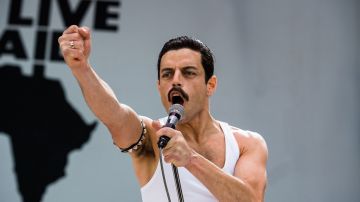 Rami Malek en la recreación del Live Aid de 'Bohemian Rhapsody' Rami Malek en la recreación del Live Aid de 'Bohemian Rhapsody'