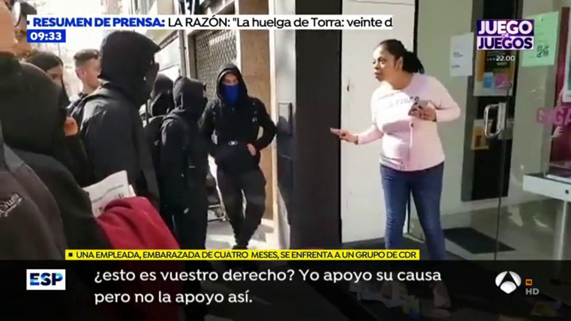 ESPEJO ACOSO HUELGA BARCELONA