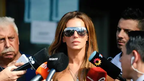 Natacha Jaitt ante los medios de comunicación Natacha Jaitt ante los medios de comunicación