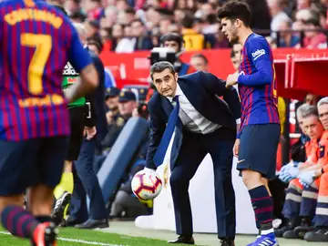Ernesto Valverde, en la banda del Sánchez Pizjuán Ernesto Valverde, en la banda del Sánchez Pizjuán