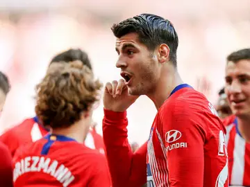 Morata le 'dedica' su gol al VAR Morata le 'dedica' su gol al VAR