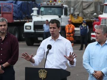 El presidente del Parlamento de Venezuela, Juan Guaidó