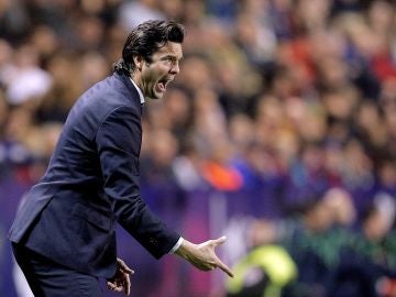 Santiago Solari, en la banda del Ciutat de Valencia