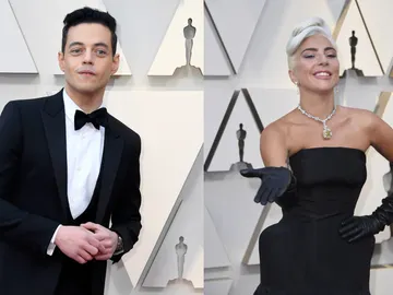 Rami Malek y Lady Gaga en los Oscar 2019 Rami Malek y Lady Gaga en los Oscar 2019