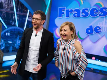 Carmen Machi y Pablo Motos desatan las carcajadas en 'El Hormiguero 3.0' con las frases de los más pequeños Carmen Machi y Pablo Motos desatan las carcajadas en 'El Hormiguero 3.0' con las frases de los más pequeños