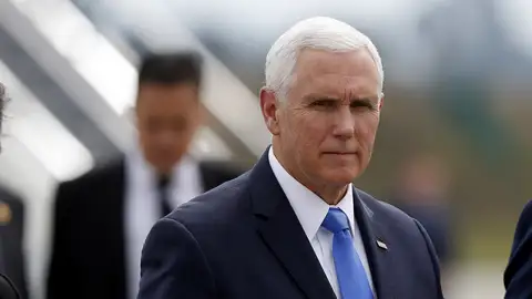 El vicepresidente de los Estados Unidos, Mike Pence El vicepresidente de los Estados Unidos, Mike Pence