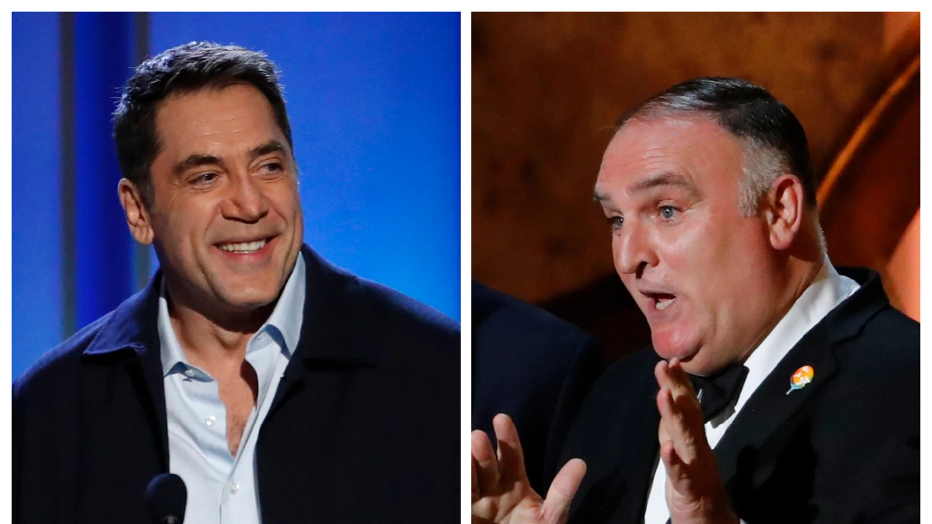 Javier Bardem y José Andrés Javier Bardem y José Andrés