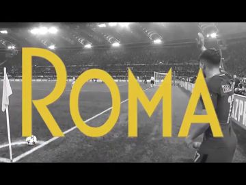 La Roma felicita a 'Roma' por sus tres Oscar... con el gol de Manolas al Barcelona
