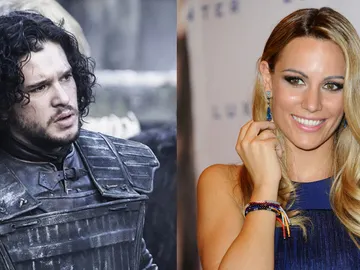 Edurne y Kit Harington, Jon Snow en 'Juego de Tronos' Edurne y Kit Harington, Jon Snow en 'Juego de Tronos'