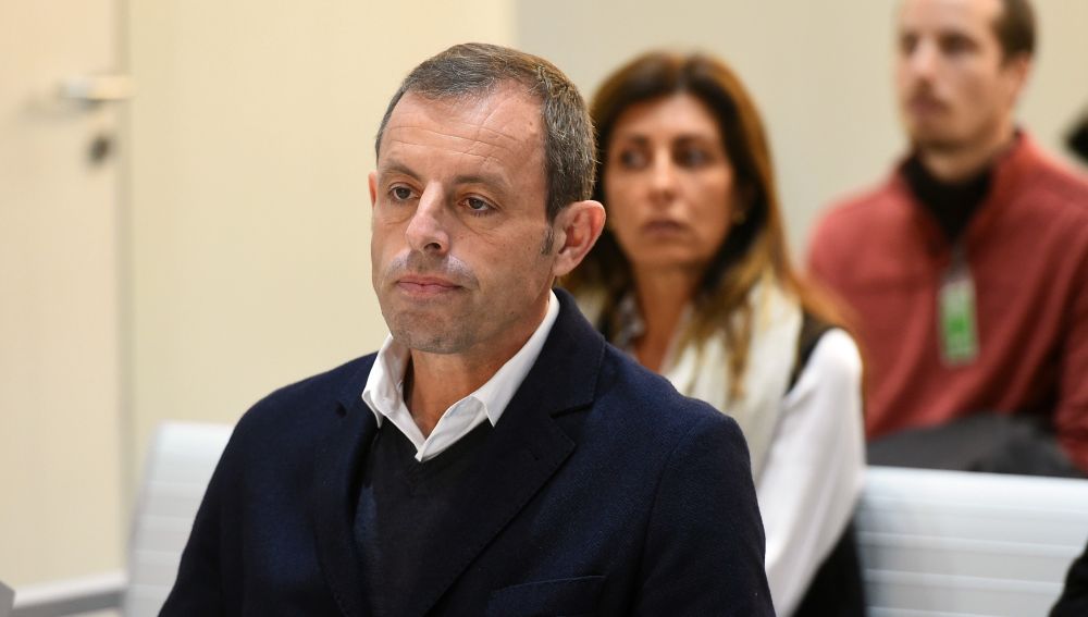 Sandro Rosell, en su comparecencia ante el juez