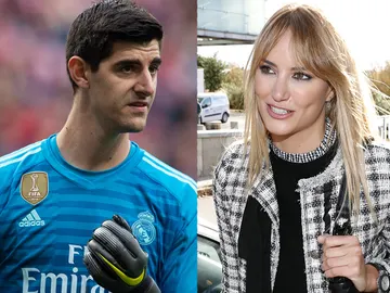 Alba Carrillo y Thibaut Courtois Alba Carrillo y Thibaut Courtois