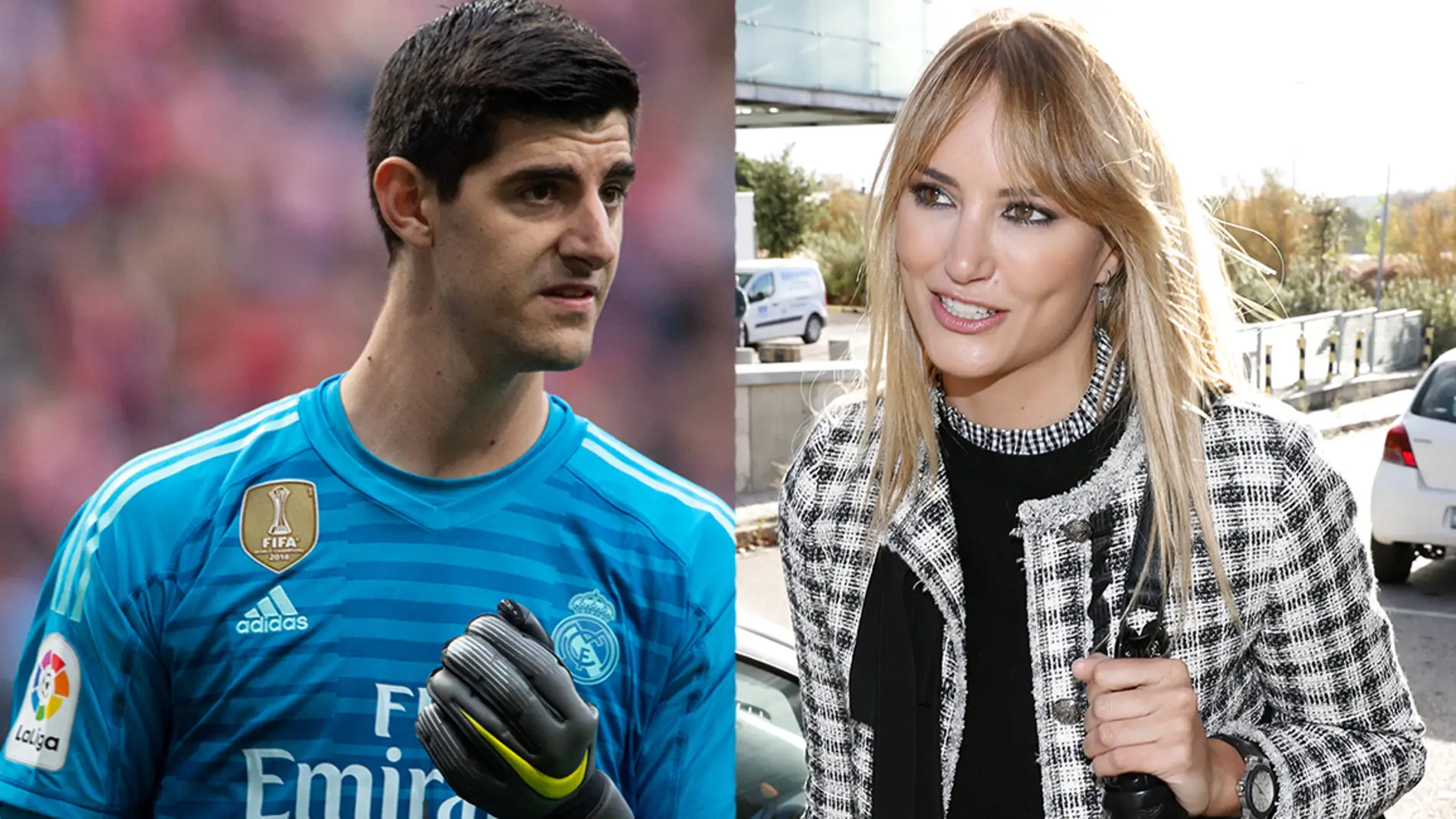 Alba Carrillo y Thibaut Courtois