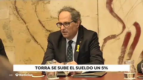 Torra se sube su sueldo un 5% Torra se sube su sueldo un 5%