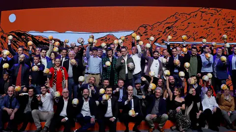 Los galardonados durante la gala de La Guía Repsol celebrada hoy en San Sebastián Los galardonados durante la gala de La Guía Repsol celebrada hoy en San Sebastián