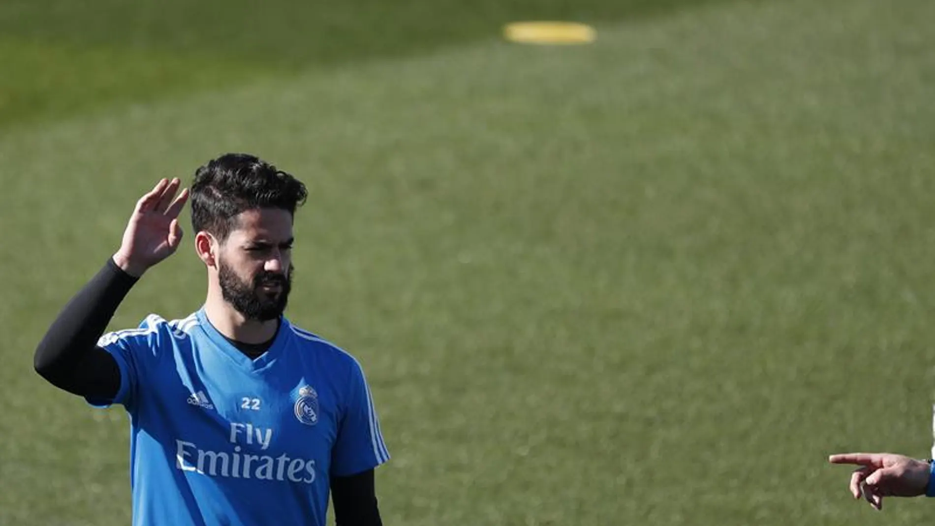 Isco, en un entrenamiento del Real Madrid. Isco, en un entrenamiento del Real Madrid.