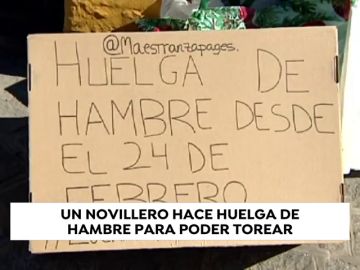 Un torero inicia un huelga de hambre Un torero inicia un huelga de hambre