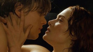 Leonardo DiCaprio y Kate Winslet, Jack y Rose en 'Titanic'
