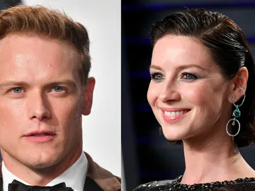 Sam Heughan y Caitriona Balfe en la fiesta de los Oscar Sam Heughan y Caitriona Balfe en la fiesta de los Oscar