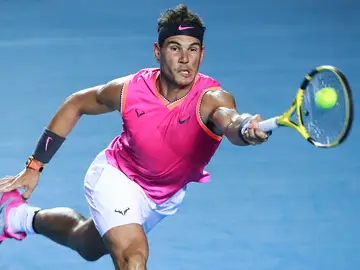 Rafa Nadal, en acción en México Rafa Nadal, en acción en México