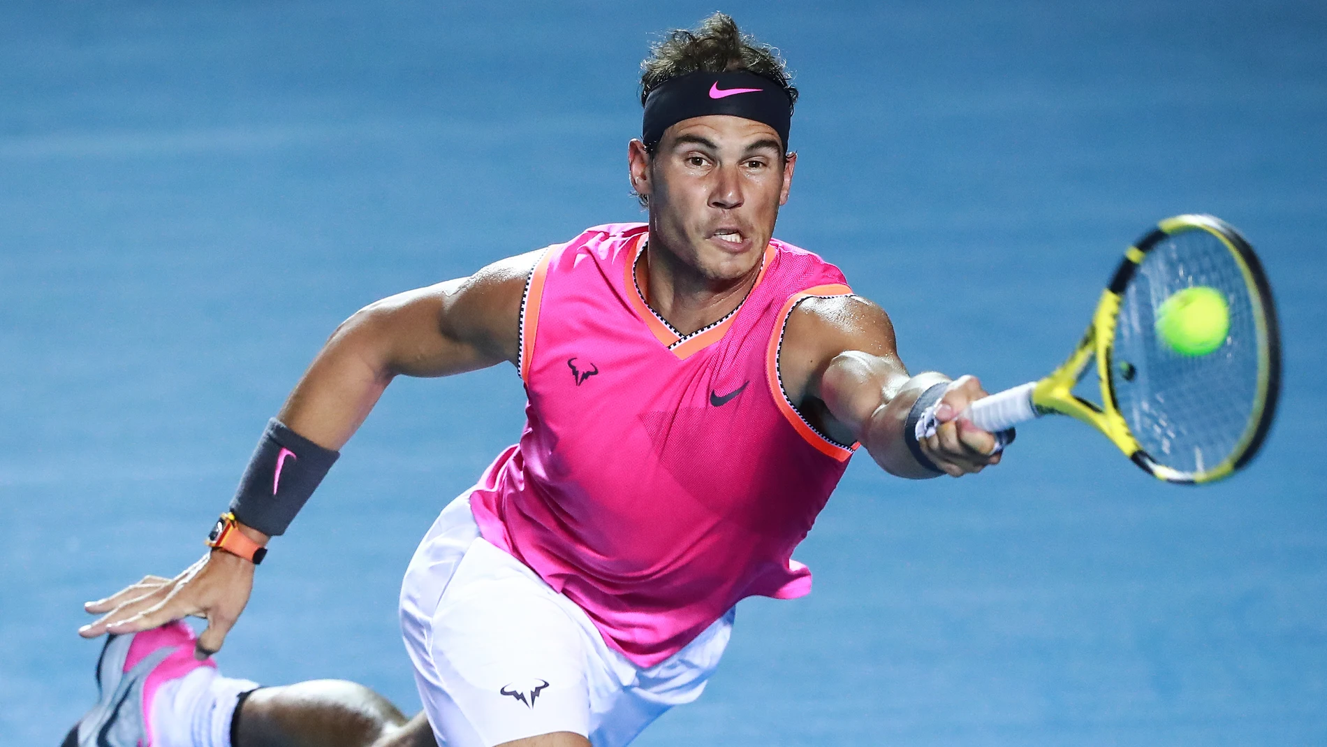 Rafa Nadal, en acción en México Rafa Nadal, en acción en México