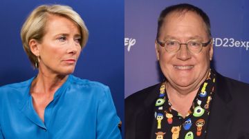 Emma Thompson y John Lasseter