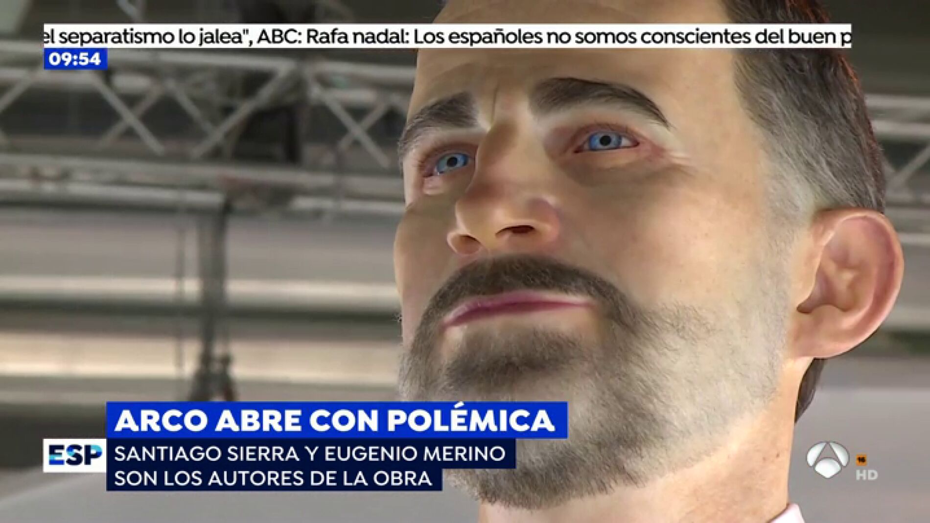 El pol&eacute;mico 'ninot' del Rey Felipe VI.