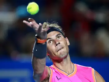 Rafa Nadal en un partido del Abierto de México Rafa Nadal en un partido del Abierto de México