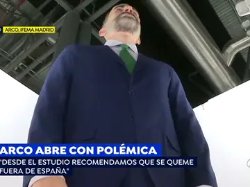 El 'ninot del Rey en Arco. El 'ninot del Rey en Arco.