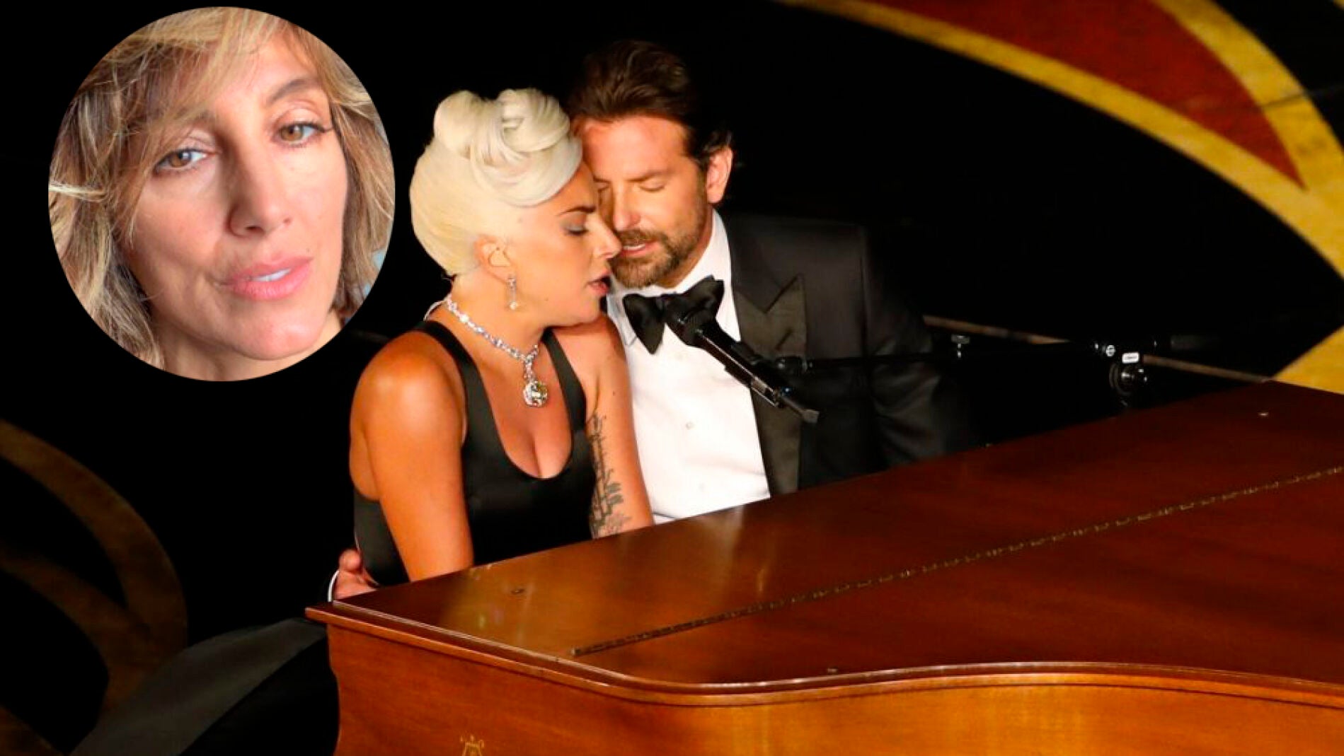Lady Gaga, Bradley Cooper y Jennifer Esposito