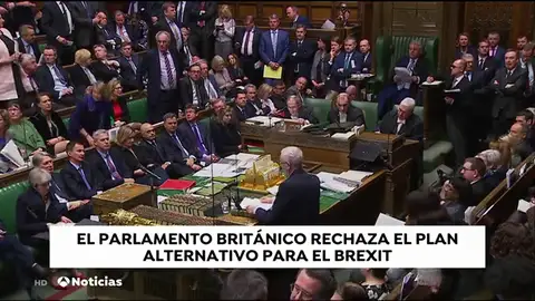El parlamento británico rechaza el plan alternativo para el "Brexit" El parlamento británico rechaza el plan alternativo para el "Brexit"