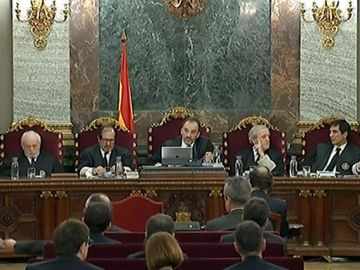 Imagen del jurado del Tribunal Supremo durante el juicio del procés