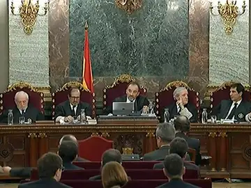 Imagen del jurado del Tribunal Supremo durante el juicio del procés Imagen del jurado del Tribunal Supremo durante el juicio del procés