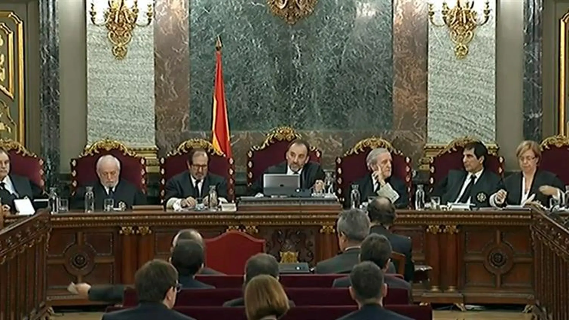 Imagen del jurado del Tribunal Supremo durante el juicio del procés Imagen del jurado del Tribunal Supremo durante el juicio del procés
