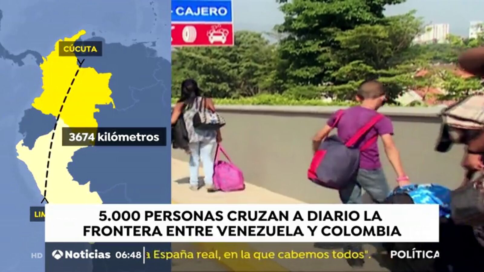 Cientos de venezolanos, atrapados en Cúcuta por el cierre de fronteras