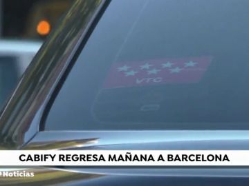  Cabify volverá a operar en Barcelona este jueves