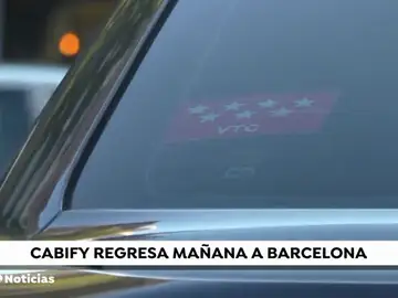 Cabify volverá a operar en Barcelona este jueves Cabify volverá a operar en Barcelona este jueves