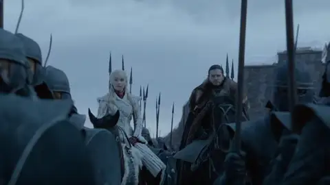 Daenerys y Jon en 'Juego de Tronos' Daenerys y Jon en 'Juego de Tronos'