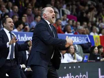 Pablo Laso, durante un partido Pablo Laso, durante un partido
