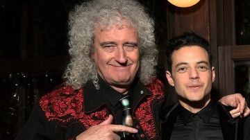 Brian May y Rami Malek